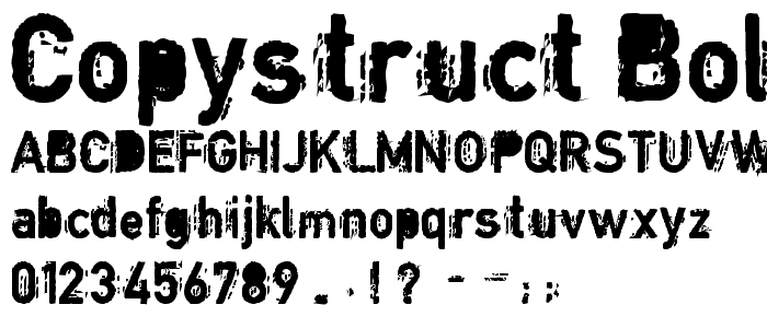 Copystruct Bold font